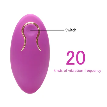 VATINE 20 Hitrost Daljinski upravljalnik Bullet Vibrator Vibracijsko Jajce Klitoris Stimulator G-Spot Massager Močan Sex Igrače za Ženske