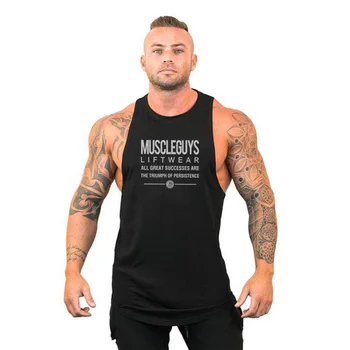 Muscleguys blagovno Znamko oblačil bodybuilding in fitnes telovnik moški vrhovi tank blagovne znamke visoko kakovostnega bombaža, brez Rokavov potkošulja