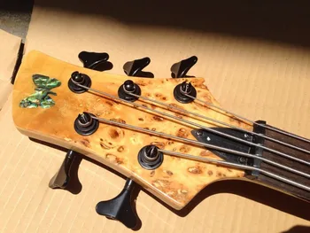 Vratu do 5 string električna bas kitara, ki imajo aktivno pickup trdna ashwood