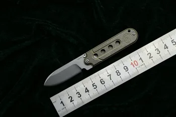 LOVOCOO Mini S35VN Jekla, Zložljiv nož titanium ročaj lov preživetje kampiranje obesek za ključe, noži žepu EOS praktično vsak dan orodja
