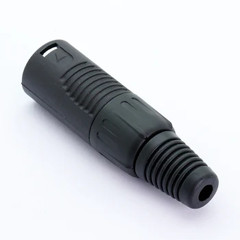 50pcs 3pins XLR moški vtič v priključek za Zvok/Mikrofon MIC, Visoke kakovosti, Črne barve, kabel velikosti do 6,0 mm