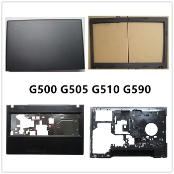Nov prenosnik Lenovo G500 G505 G510 G590 LCD Hrbtni Pokrovček Zgornjem Primeru/Sprednjo Ploščo/podpori za dlani/Dnu Osnovno Kritje Primera/tečaji