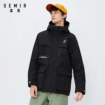 SEMIR 2020 priljubljena jakna moški jeseni nov trend hooded casual moški suknjič svoboden priložnostne hooded suknjič za človeka