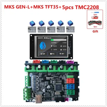 MKS, GEN L V2.1 + MKS, TFT35 LCD 3D tiskalnik, pribor za podporo a4988 DRV8825 tmc2100 tmc2208 tmc2130 TMC2209 koračnih voznik ploščo