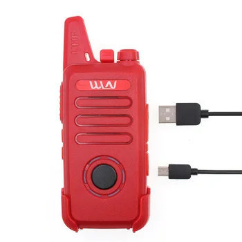 10PCS WLN Mini Walkie Talkie KD-C1plus Ročni Prenosni Radio UHF 400-470Mhz 5W 16CH 1500mAh Prenosni Scrambler Dva Načina Radio