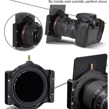 Hoja Način 150*100mm kvadratnih filter set komplet ND Nevtralni ND2 ND4 ND8 ND16 fotoaparat filter držalo & adapter ring za Cokin Ž