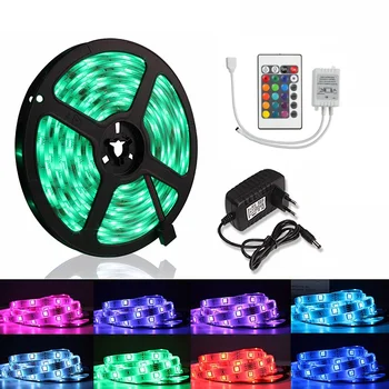 RGB LED Trakovi Luči IR Daljinski upravljalnik 5050 SMD Prilagodljiv Trak Svetlobe Led Trakovi, RGB 5M 10M 20M Trak Diod Nepremočljiva Niz