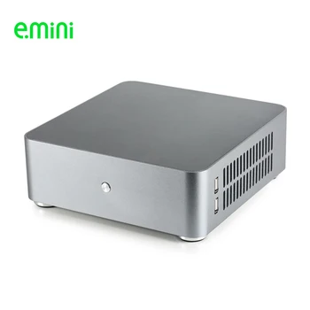 E. MINI H65S Mini ITX Računalnik Primeru Aluminija Server Desktop PC Ohišje Z Dvema USB2.0 Za Pisarniške OEM