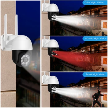 H. 265X 5MP PTZ Wifi IP Kamera 1080P 2MP Speed Dome AI Varnostna Kamera Brezžična ONVIF Avdio Prostem Nepremočljiva IR Barvna Noč IPC