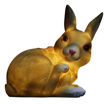 LED Vodoodporni Rabbit Polž Pes Sova Sončne Energije Lučka Krajine Ornament Cartoon Živali Noč Luč Za Dom Vrt Dekor