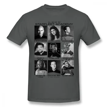 Naslednja Generacija Razreda '87 Starfleet Akademija Homme T-Shirt Star Trek Znanost FictionTV Serije Bombaž Prevelik Kratek Rokav