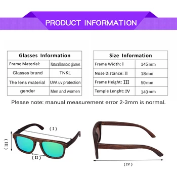 Vintage Polarizirana sončna očala barvanje Bambusa okvir Unisex sončna očala za ženske Plaži Anti-UV očala za Vožnjo Leseno Ohišje