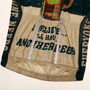 Kolesarski Dresi Moških Pivo Tiskanje MTB Kolesarske Majice Poletje Dihanje, Jahanje Oblačil Quick Dry Anti Znoj Vrhovi Enotna