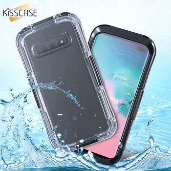 KISSCASE Shockproof Celotno Zaščitno Primeru Telefon Za Samsung S10 Plus Vodotesno Ohišje Za Samsung Galaxy S10 S10E Vode, ki so Dokaz Vrečko