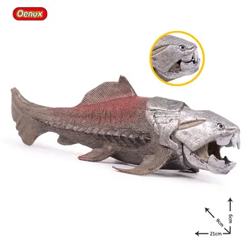Oenux Original Prazgodovinske Divje Živali Megalodon Shark Dunkleosteus Mamuta Tiger figuric Model PVC Igrač Darilo Za Otroke