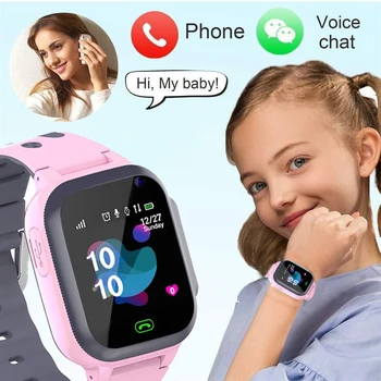2021 otrok Telefonski klic Otroci Pametno Gledati za otroke SOS Antil-izgubil Nepremočljiva Smartwatch Baby 2G Kartice SIM Lokacijo Tracker ure