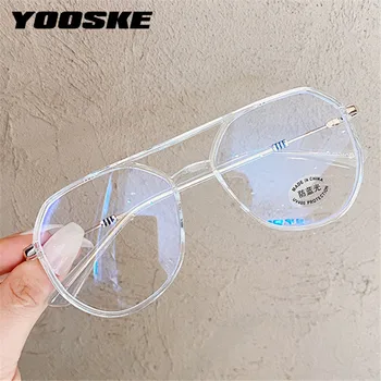 YOOSKE TR90 Računalnik Očala Okvirji Moških Modra Svetloba Blokiranje Očala za Ženske Edinstveno Dvojno Žarek Kratkovidnost Okvir Bluelight Objektiv