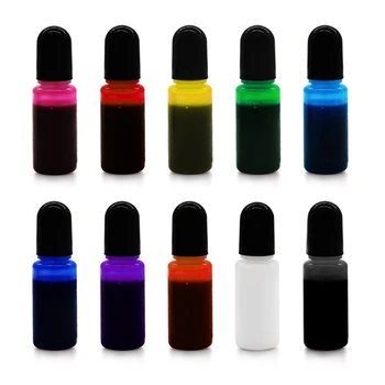 5 Barv Smolo Epoksi Pigmnet Kit Pregleden Epoksi UV Smolo Barvanje Barvilo, Pigment B36D