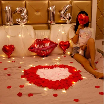 1000pcs cvetni listi Vrtnice Posušene Artificiales Flores Valentinovo Romantično Predlog Priznanja, Poročni sobo Postavitev Dekoracijo Boda