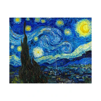 Vincent van Gogh Zvezdnato Nebo Abstraktnih Klasični Slog Platno Umetnosti Barvanje, Tiskanje Plakatov, Stenske Slike Za Dnevni Sobi, Doma Dekor