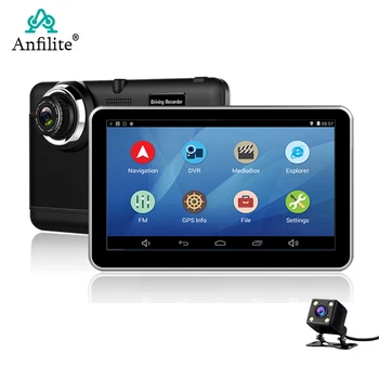 Anfilite 7 inch Android Avto, Tovornjak, GPS Navigacija 512M 16GB DVR Video snemalnik AV-V podporo obračanje fotoaparat z brezplačno Zemljevidi