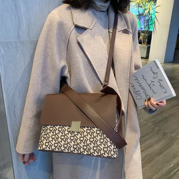 Velika torba ženske vrečko 2021 nov modni teksturo širok ramenski pas eno ramo torba cross body Tote Vrečko