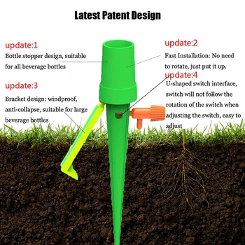 2-12pcs Najnovejši Kapljično Namakanje Sistema za Avtomatsko Zalivanje Vrta Spike Sistem Za Rastline Cvet Waterers Steklenico Kapljično Namakanje