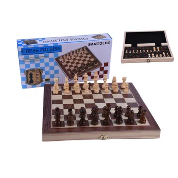11.42 palčni Leseni Šah Set Magnetnih Zložljiva Šahovnici Kosov Šah Odbor Velikost 29 cm x 29 cm, Darilo Šoli Turnir Dama