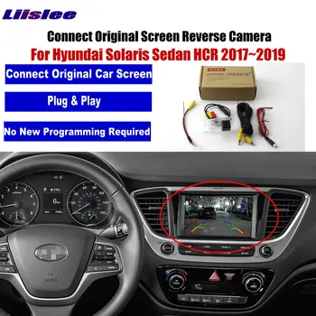 Avto Nazaj Gor Vzvratno Kamero Za Hyundai Solaris Limuzina GOSTINSKEGA 2017 2018 2019 Dodatki za Samodejno Parkiranje Pogled od Zadaj KAMERA HD Night Vision