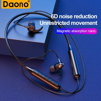 DAONO DD9 Magnetni Brezžične Bluetooth Slušalke Čepkov Šport Teče Neckband Z Mic Šport čepkov za zmanjšanje Hrupa Slušalke