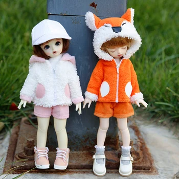 Nov 30 cm BJD lutka obleko srčkan zajec jakna + hlače obleko živali obleko za 1/6 BJD, SD, YOSD punčko oblačila dodatki