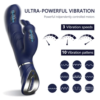 Močan Rabbit Vibratorji Sex Igrače za Ženske Stimulacijo Ščegetavčka Orgazem G-spot Velik Dildo z vibriranjem Pari Masturbator Sex Shop