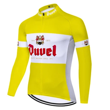 DUVEL jersey ciclismo moških long sleeve Kolesarjenje Jersey 2019 pozimi, jeseni Dirke Ropa Ciclismo long Sleeve jersey mujer invierno