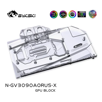 Bykski GPU Vode Blok Za GIGABYTE Geforce RTX 3090 AORUS 24G ,3080 10 G, Z Nazaj Ploščo Watercooler ,N-GV3090AORUS-X