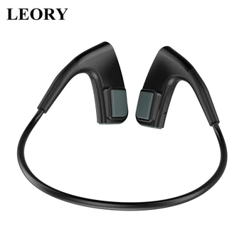 Brezžične bluetooth Slušalke Kostne Prevodnosti CVC Denoise HIFI Stereo Bas Slušalke, Gumb za Nadzor držalo za uho Šport Slušalke Z Mikrofonom