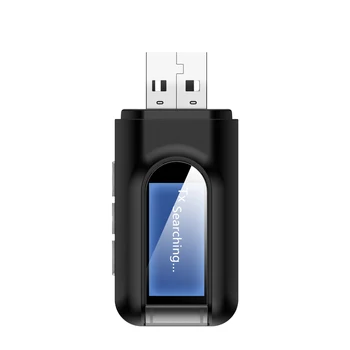 5.0 Bluetooth Brezžični vmesnik LCD Zaslon, USB, Bluetooth, 2v1-Sprejemnik, Stereo Zvok Transmisor za PC TV Avto 3.5 mm AUX Adaptador