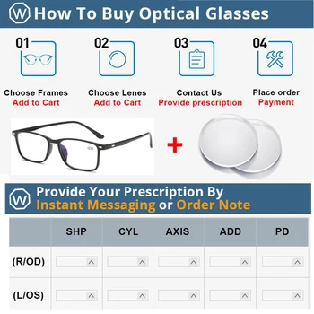 (Le 7 g) Ultra-Lahkih TR90 Unisex Square Obravnavi Očala ,Darilo Za Starše Presbyopia Recept Daljnovidnost Očala R0806