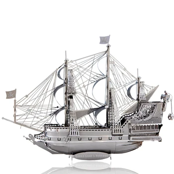 3D DIY Kovinski Puzzle Model Piratske Ladje Rezanje Jigsaw Najboljših Darila Za Ljubimec Prijatelji Otrok Zbirka Izobraževalnih Igrač