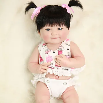 Polni Silikona Vinil Prerojeni Baby Doll Realne Dekle novorojenih dojenčkov Lutke 14 cm, 35 cm Veren Princesa Otroci bebe igrača NPKDOLLS