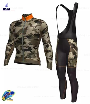 Zimska Kolesarska Oblačila 2021 Moda Prikrivanje Dolge Rokave Kolesarski Dres Komplet Moških Mtb Toplotne Runo Ropa De Hombre Kolo Jersey