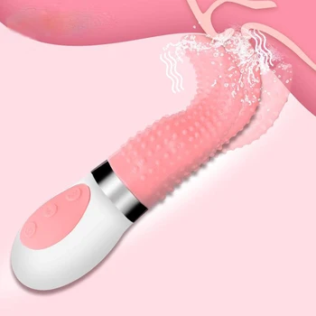 G-spot z vibriranjem Jezika Vibrator Masturbator Tesen Vagine Ustni Lizanje Klitoris Stimulator Masturbator Sex Igrače za Ženske Vagine