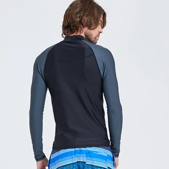 SBART Moških Dolg Rokav Rashguards deskanje Lycra obleko Snorkeling Windsurf Anti-UV potapljaško obleko Srajco Potapljanje T-Majice za Deskanje