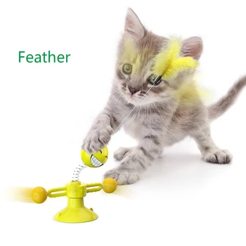 Mačka Gramofon Igrača, Bedak Pomlad Cat Stick, Zamenljive Pribor Kat. Št Smešno Igrača, Mačka Pero Igrača