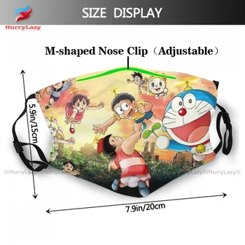Hitra Dostava Nastavljiv Doraemon Masko Moda Poliester Odraslih Usta Obrazne Maske Z Filtri