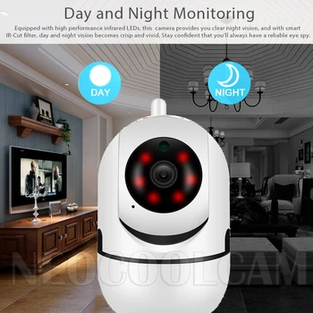 NEOCoolcam Mini Velikosti WiFi IP Kamera HD1080P Tuya App Notranja Kamera Two-way Audio Night Vision Baby Monitor Podporo cloud storage