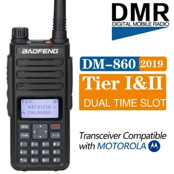 Baofeng DM-860 Digitalni Walkie Talkie DMR Digitalni/Analogni Tier1 Tier2 Tier II Dual time slot DM-1801 Prenosni Ham Dve WayRadio
