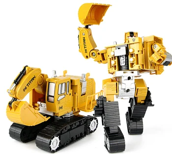 Preoblikovanje Robot Avto Kovinske Zlitine, nizke Gradnje Vozilo Tovornjak Zbiranja Deformacije Igrača 2 v 1 Robot Otrok Igrače Darila