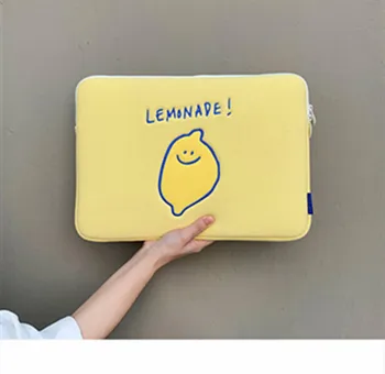 Novo Koreja Ipad Pro 11 Laptop Primeru koreje Moda Limone Risanka 11 13 15 palčni Tablični Notranji Zaščitni Rokav Vrečko Vrečka