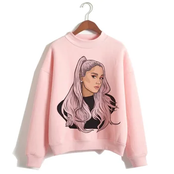 Ariana Grande Majica oblačila 7 Obroči ženske 2019 Hoodies Prevelik ulične hooded ženski tisk kapuco Highstreet