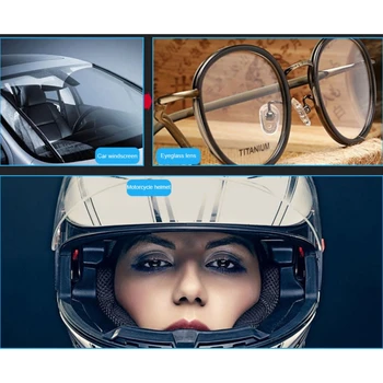 100 ML Avto Anti Meglo Spray Tekoče Eyeglass Objektive Vetrobransko steklo, Ogledalo, Steklena Motoristična Čelada Zaščitna Agent Anti Meglo